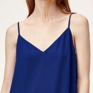 ARITZIA BABATON EVERLY CAMI COBALT BLUE